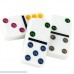 Toysery Double 6 Color Dot Dominoes Game Set White Dominoes 28 Piece Set Toy in Tin Case Six Dot Dominoes Match & Educational Game B07C7GZ2QF